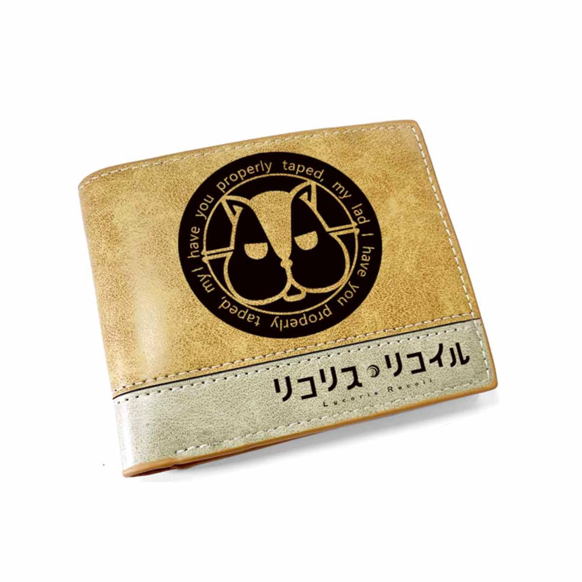 Carteira Lycoris Recoils Anime Characters Slim Bifold Wallet M