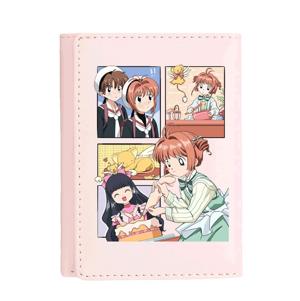 Cartões De Carteira Captors Anime Characters Slim Bifold Wallet
