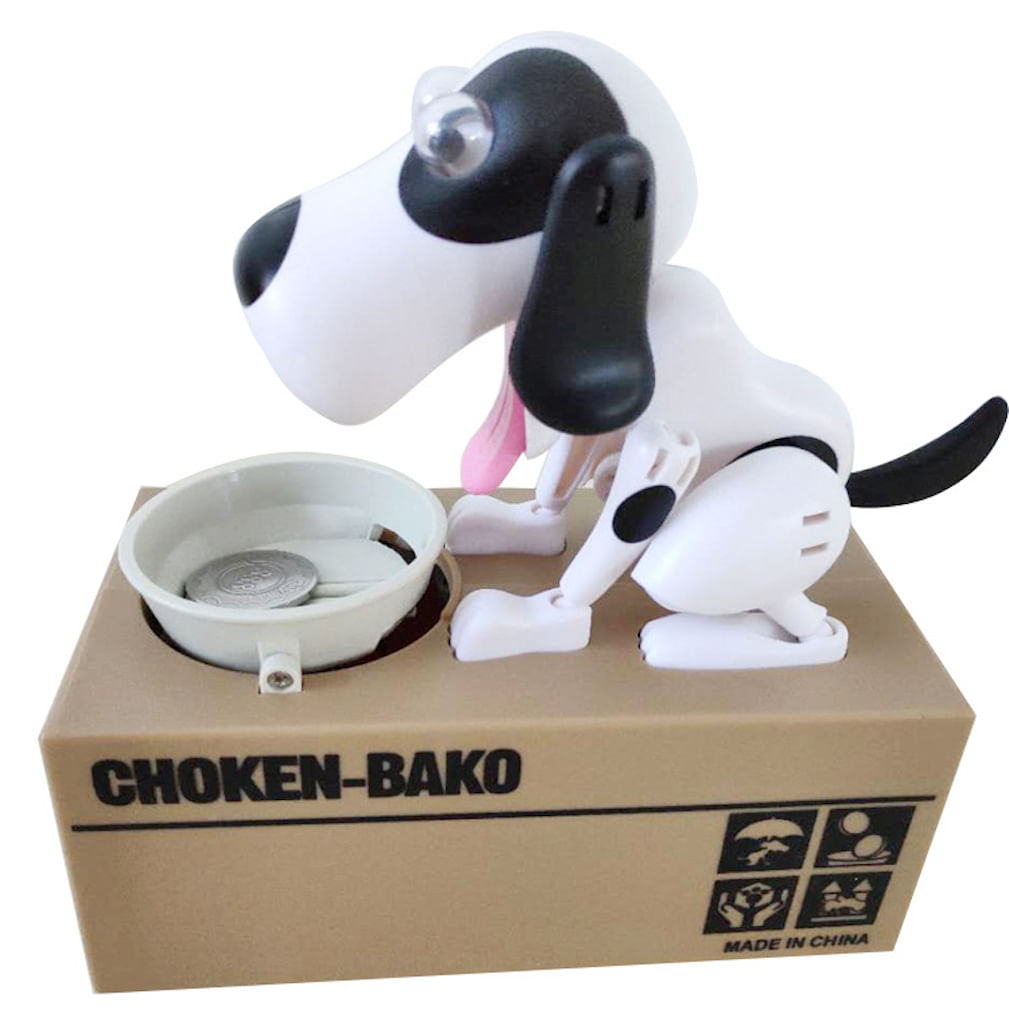 Anime Piggy Bank Stealing Money Dog Para Crianças 16,5 X 8,1 X 16,8 Cm