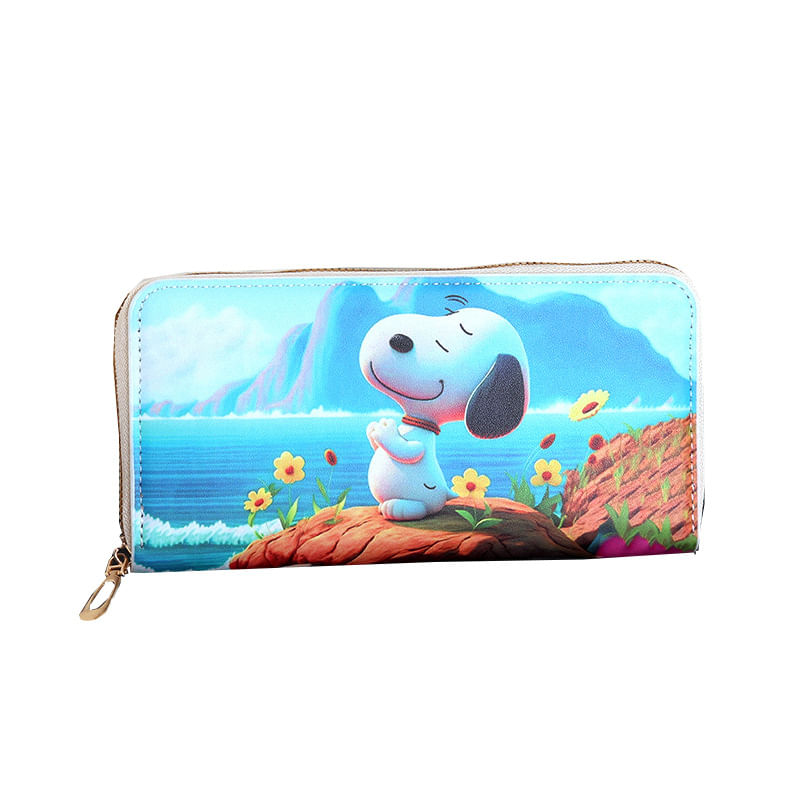 Carteira Snoopy Anime Characters Slim Bifold