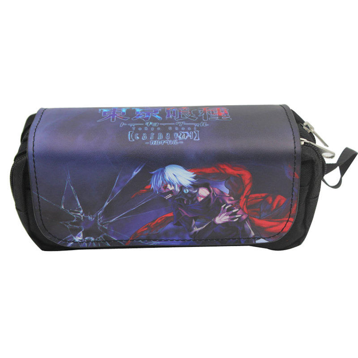 Caixa De Lápis Tokyo Ghoul Kaneki Ken De Couro Pu De Grande Capacidade