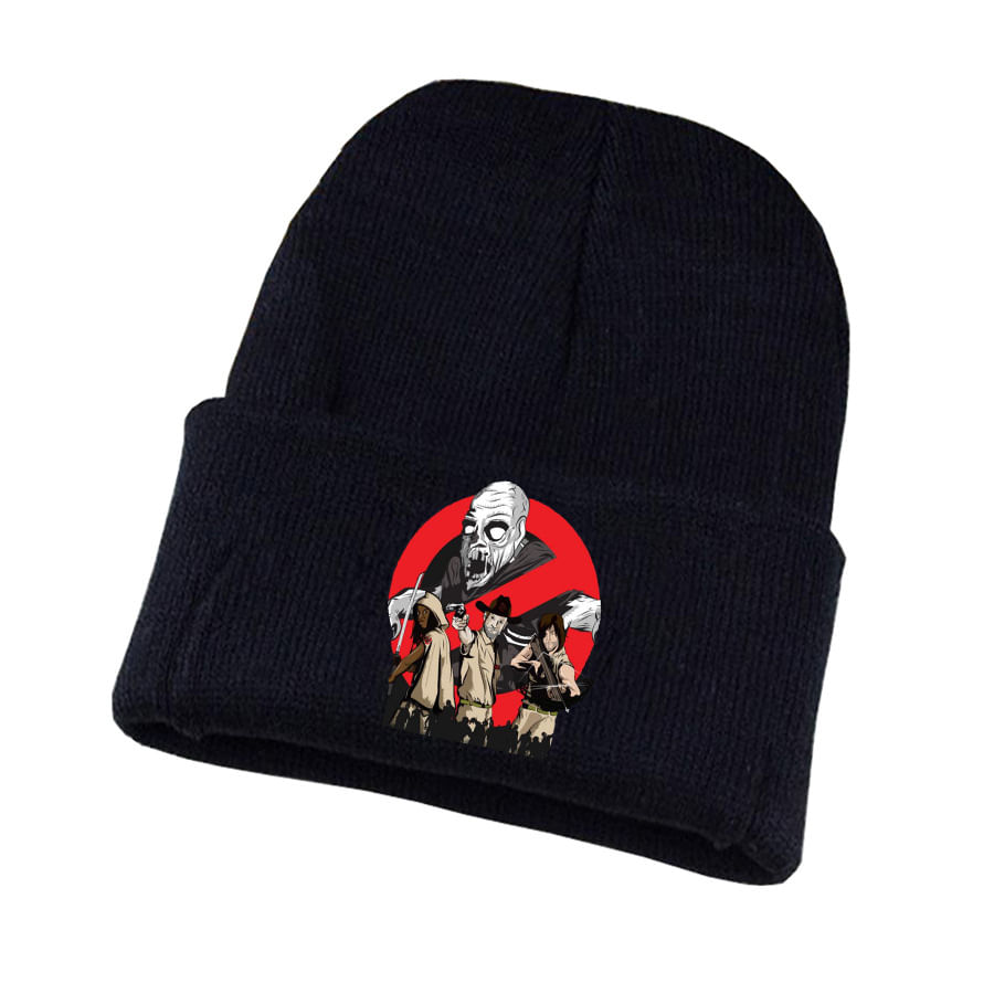 Chapéu De Malha Winter Beanie Walkings Deads Anime Slouch Hat
