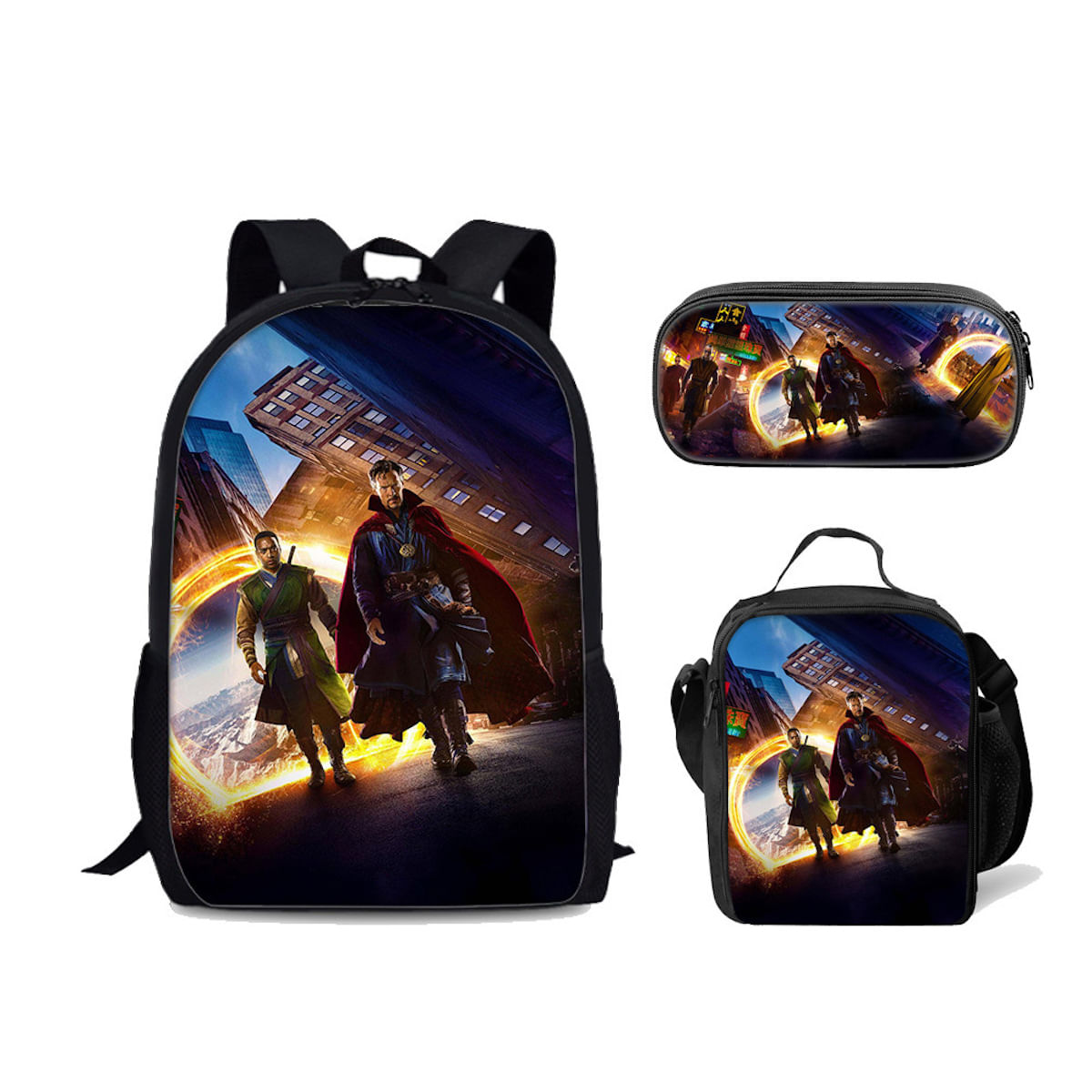 Conjunto De Mochilas Escolares Doctors Stranges, 3 Unidades Para Crianças