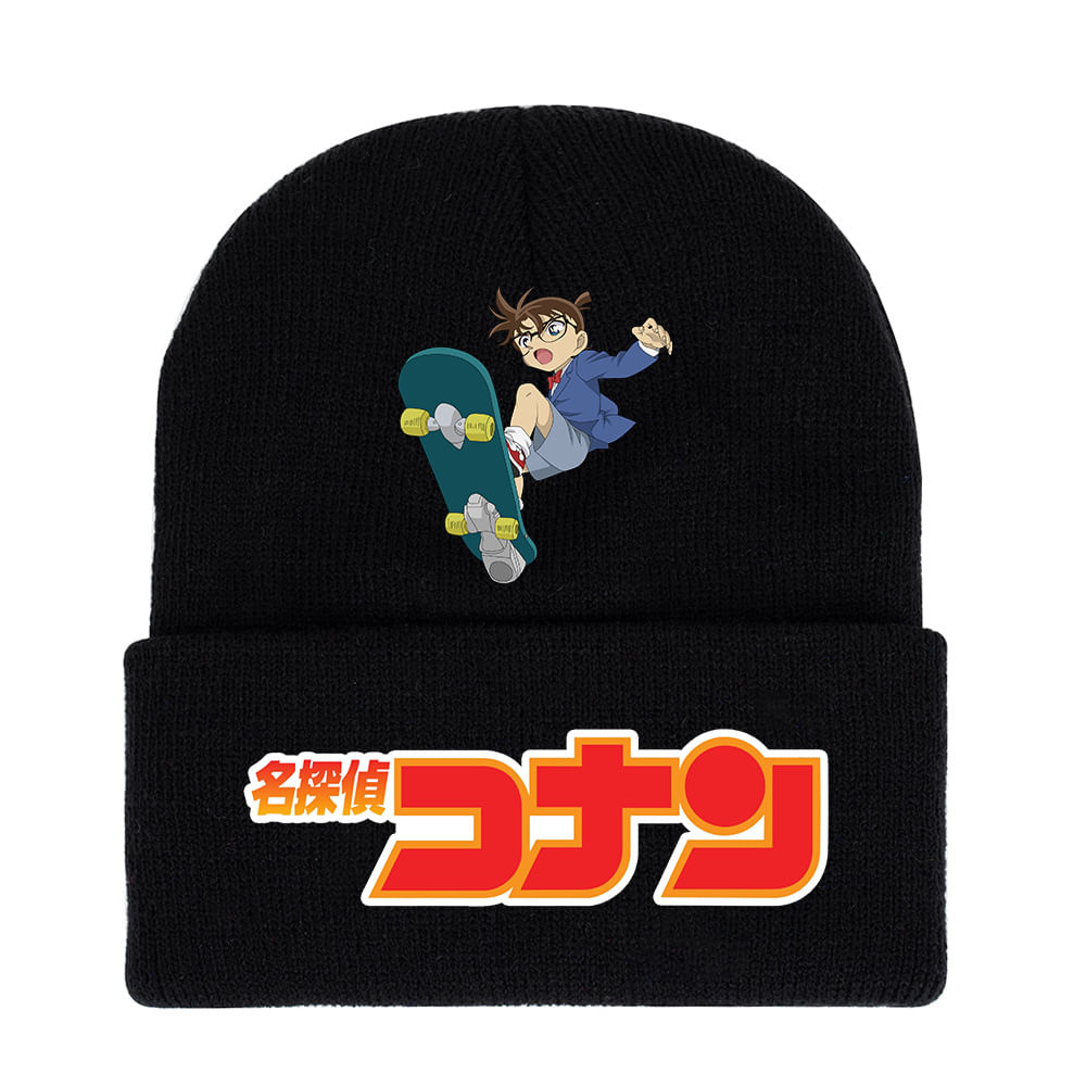 Chapéu De Malha Winter Beanie Slouch Hat Detective Conan Anime