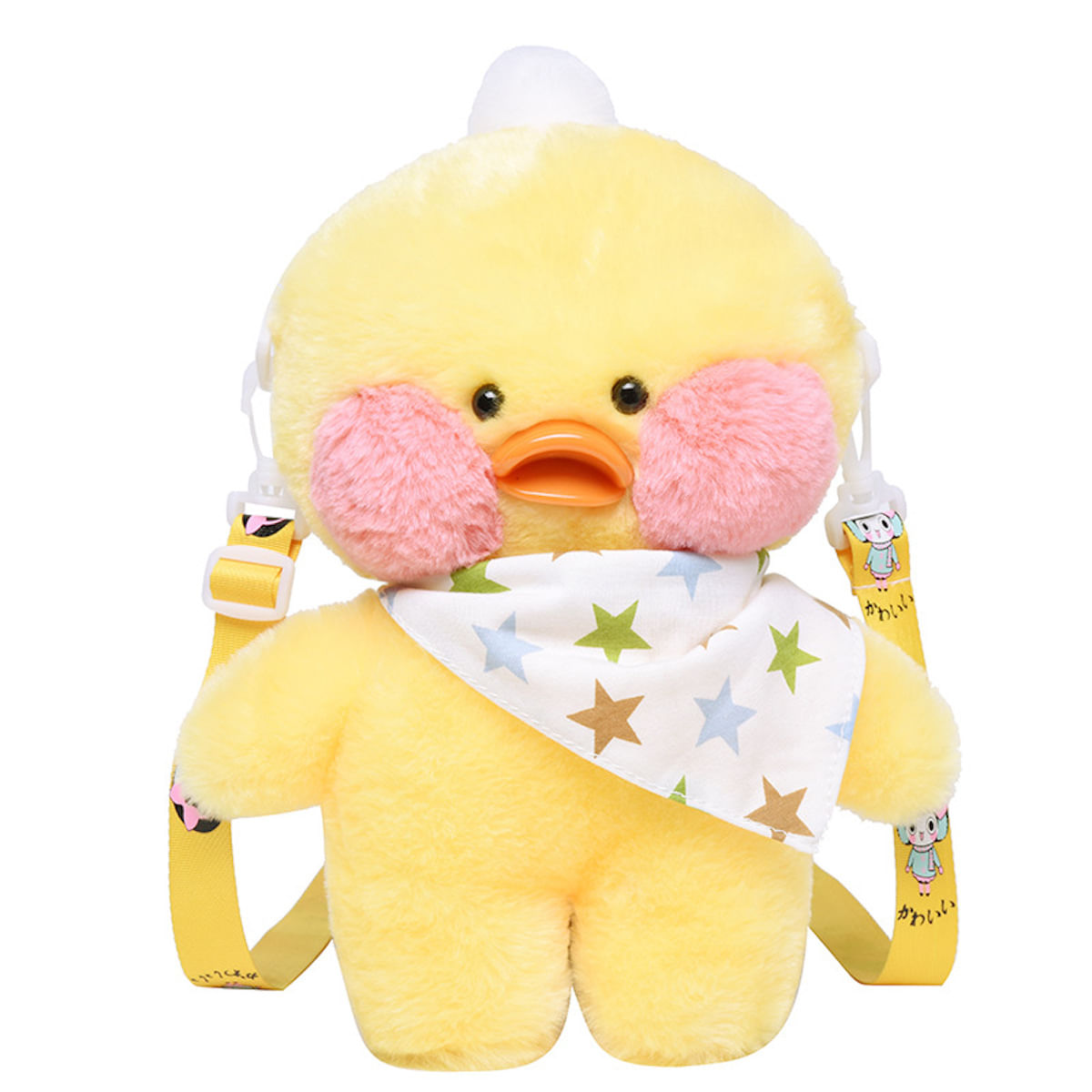 Bolsa Mensageiro De Ombro Yellow Duck Plush 14x13x29cm