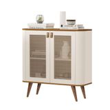 Buffet Aparador Jb Jutai New Luxo Off White Com Nature - Moveis Jb