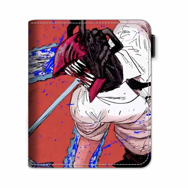 Carteira Anime Characters Chainsaws Mans Slim Bifold Wallet