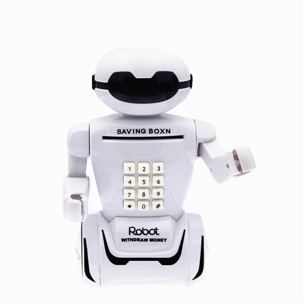 Cofrinho Multifuncional Robô Para Crianças, Moedas, Caixa De Dinheiro