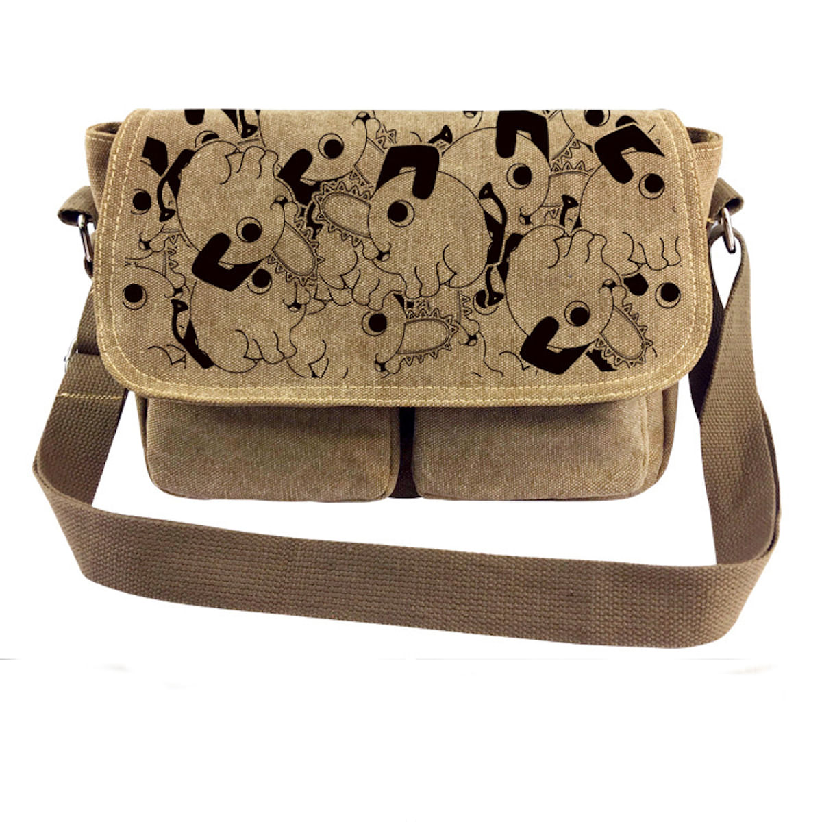 Bolsa De Ombro De Anime Com Motosserras De Lona Para Homens E Mulheres