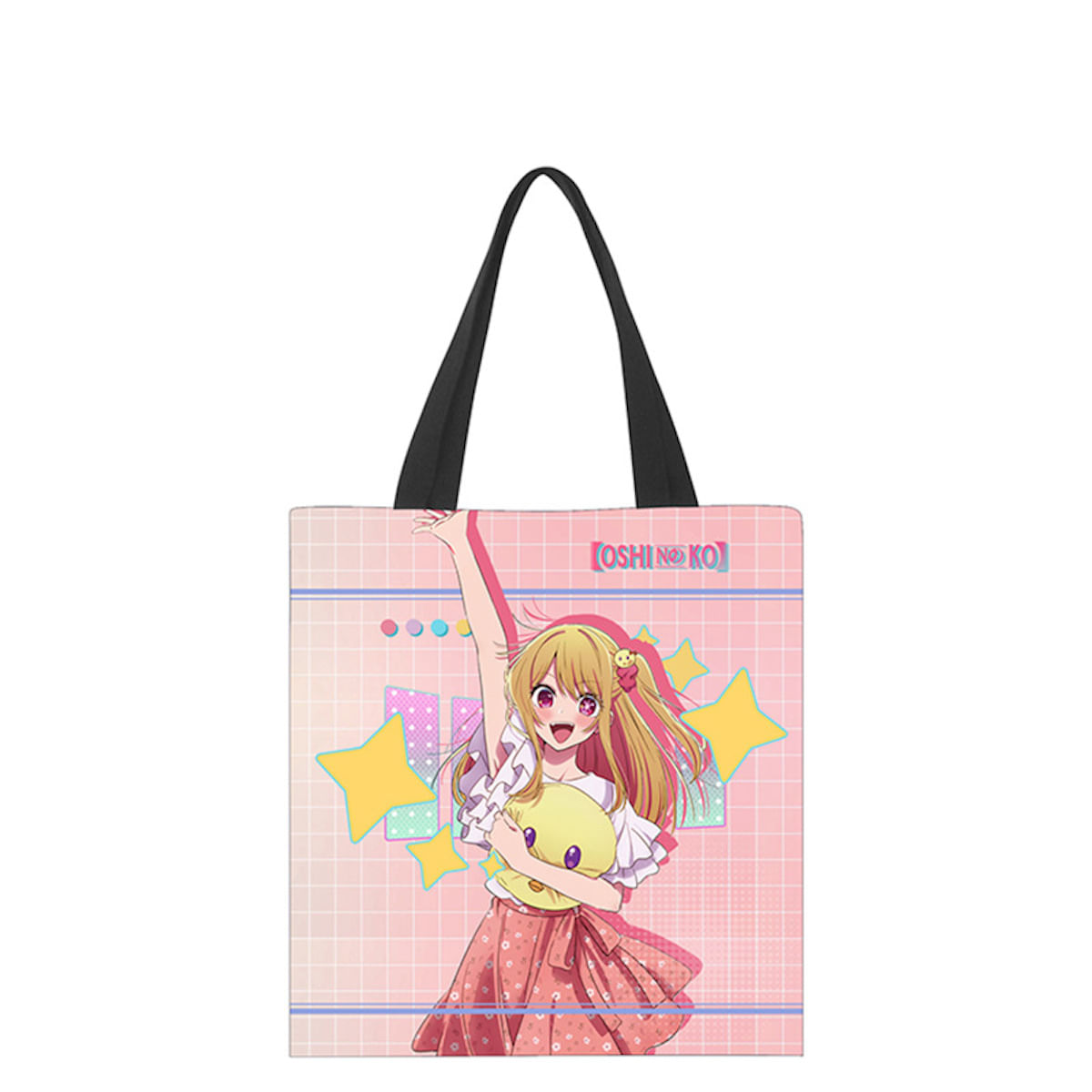 Sacola De Lona Oshis No Kos Anime Fans, Presente, Ombro, 33x38cm