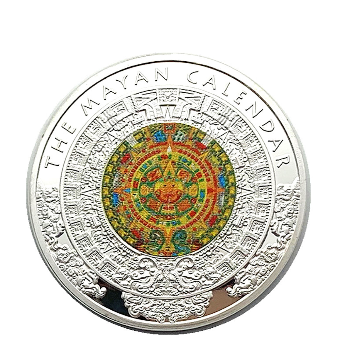 Moeda: Laca Maia, Dragão Pintado Em Relevo Mexicano, Anime De 4 Cm