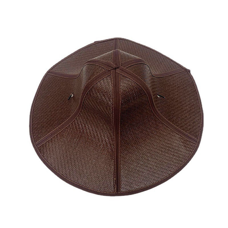 Chapéu De Palha Sunshade Cosplay Costume Headwear 40 Cm De Diâmetro