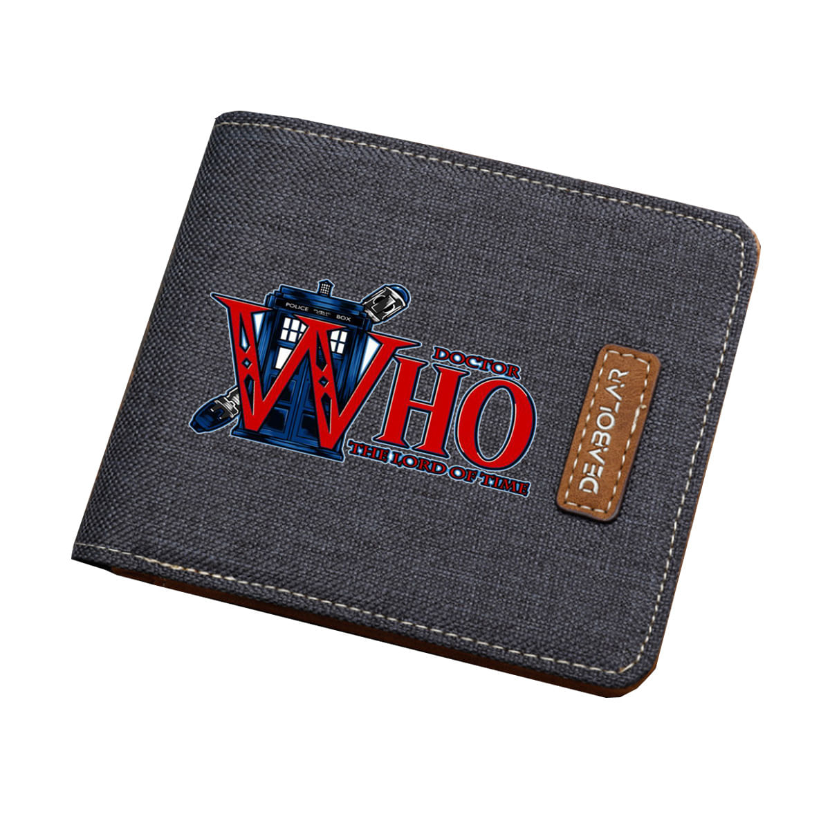 Wallet Doctors Whos Anime Characters Slim Bifold Canvas