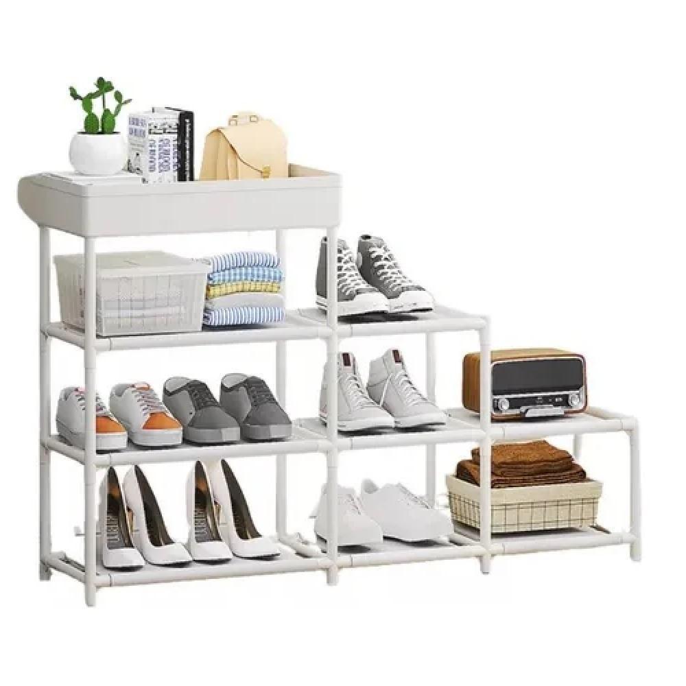 Estante Sapateira Modular 8 Nichos Cesto Porta Treco Multiuso 4
