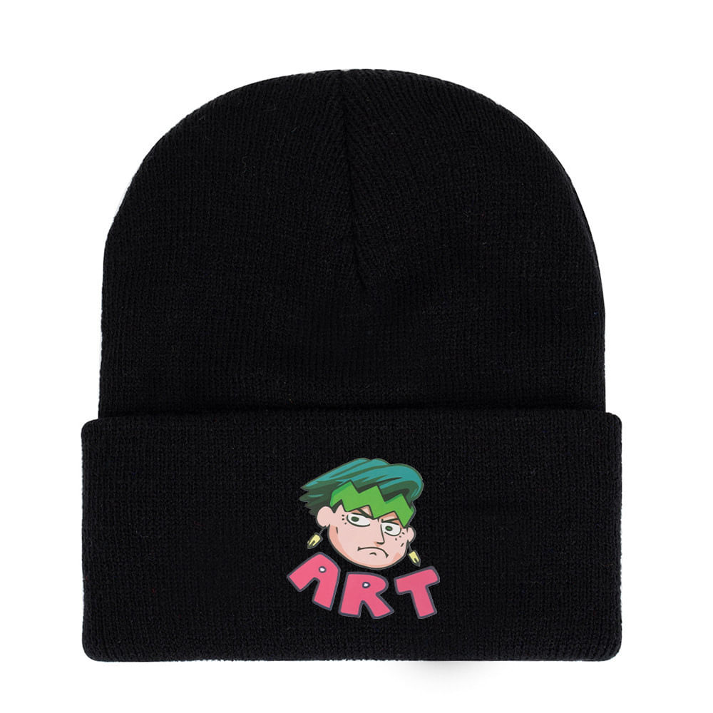 Chapéu De Malha Arts Anime Winter Beanie Slouch Hat Ski Ou