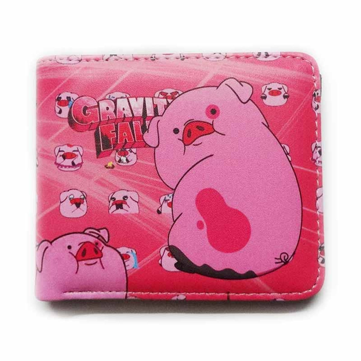 Carteira Gravitys Falls Anime Characters Slim Bifold Pu