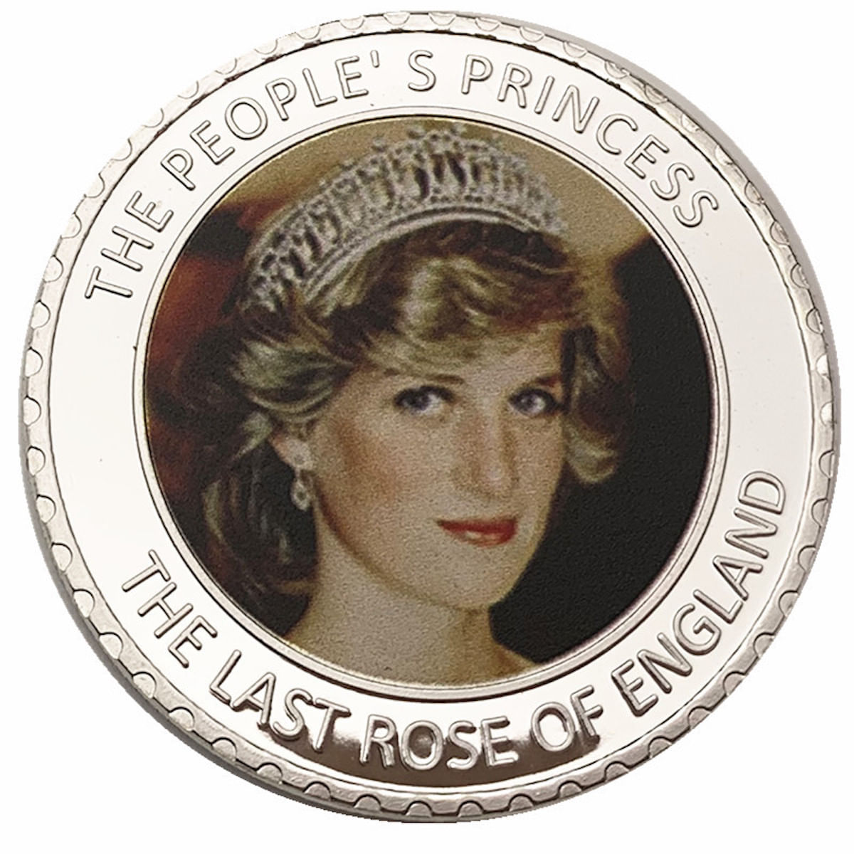 Anime Comemorativo Coin Princess Diana 4cm 30g De Ferro