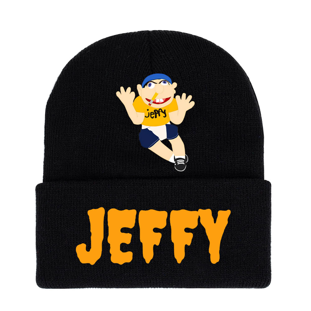 Chapéu De Malha Jeffys Anime Winter Beanie Slouch Hat 36-60cm