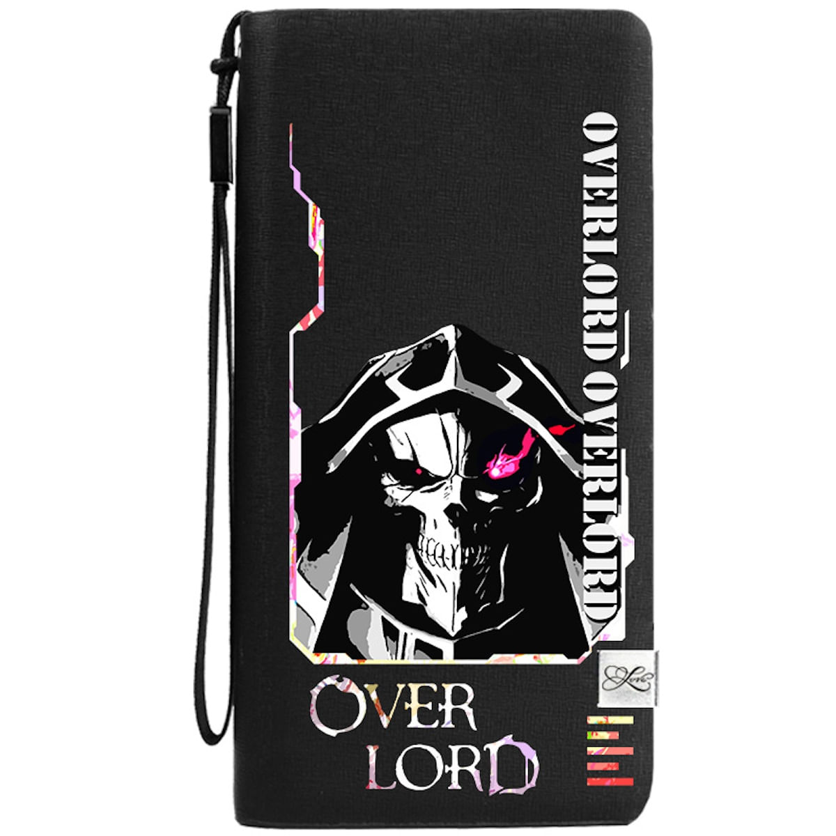 Carteira Overlords Anime Characters Slim Bifold Em Couro Pu