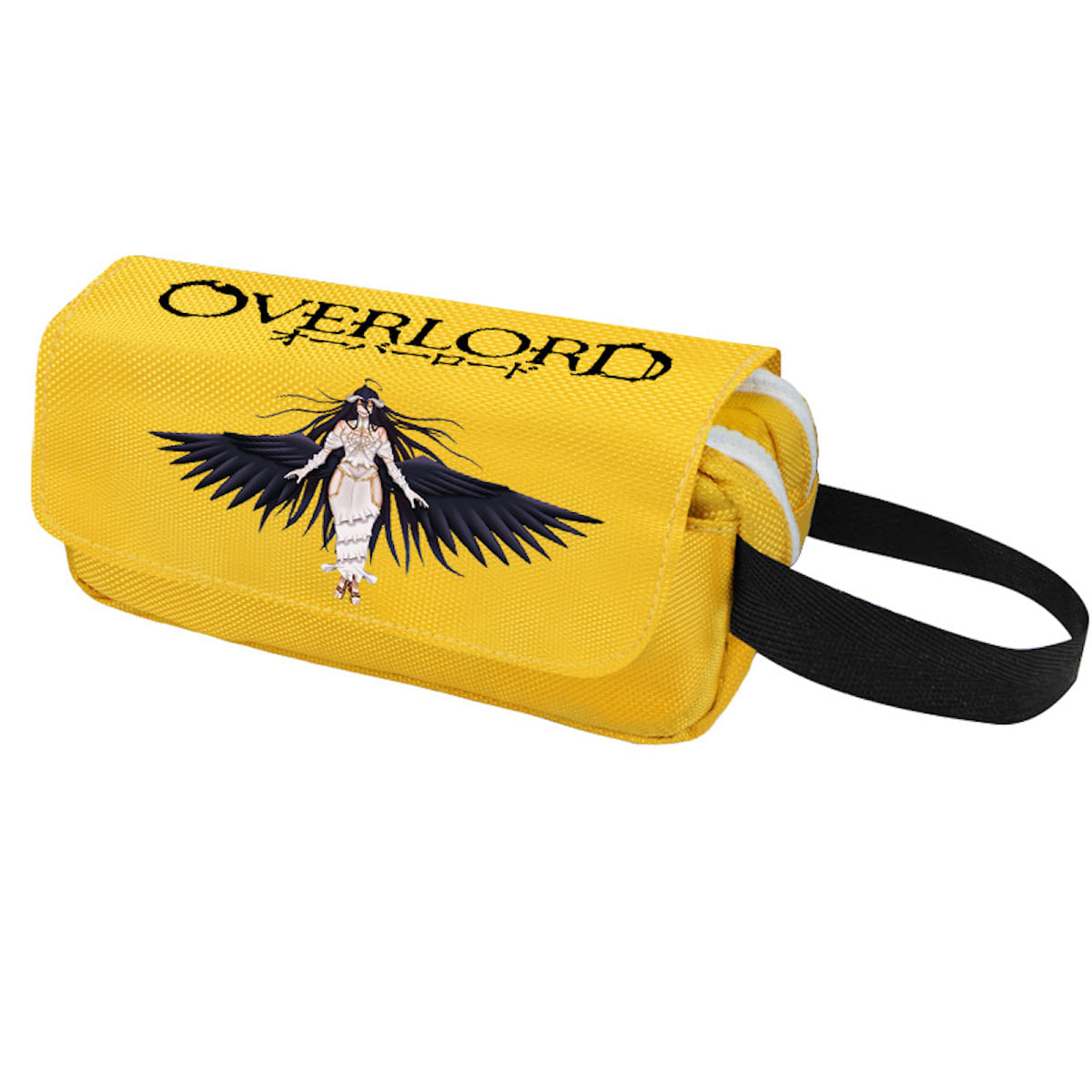 Bolsa De Lápis Overlords Albedos Anime De Nylon De Grande Capacidade 20x10x6cm