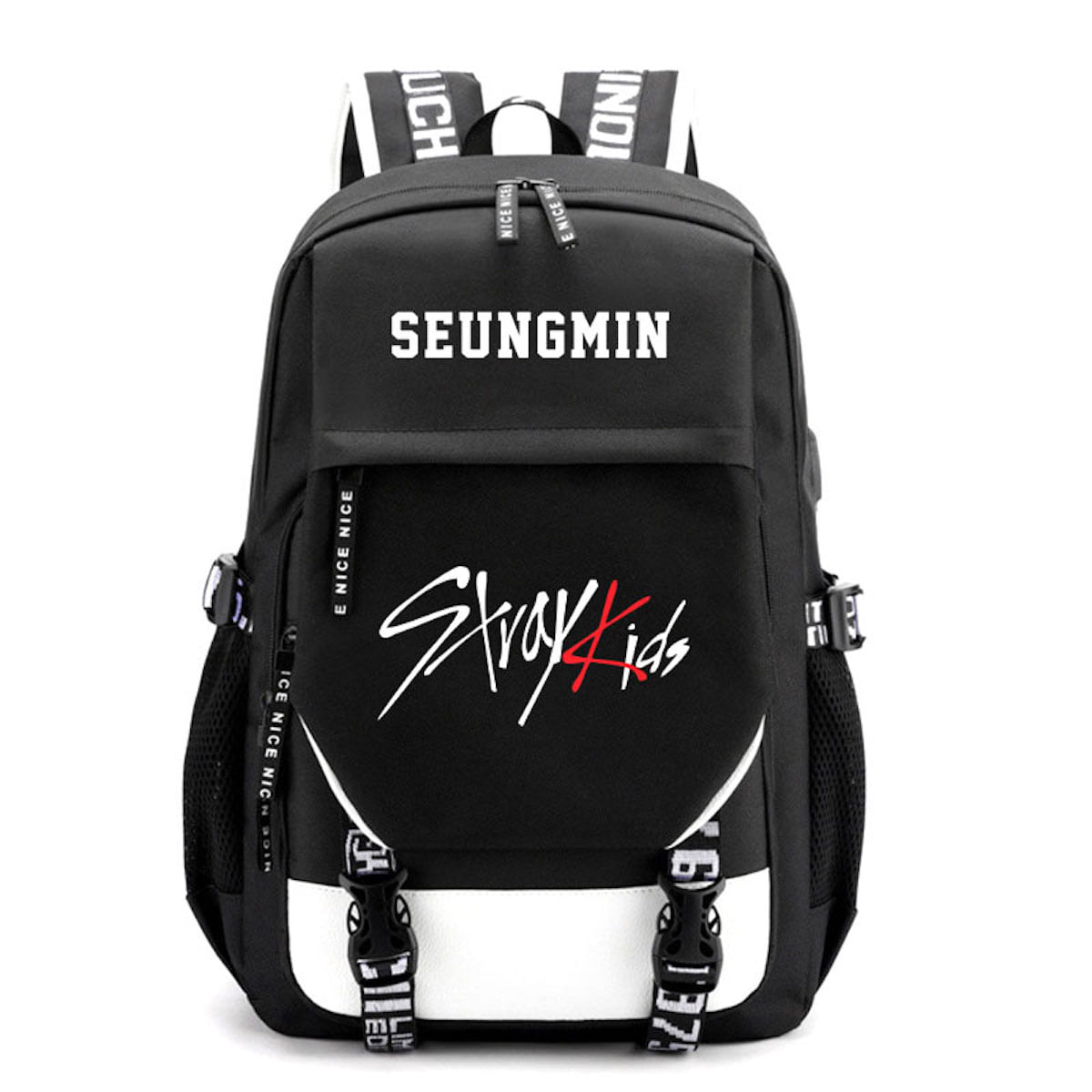 Mochila Stray Kids Anime School Mochila Para Estudantes 30x20x43cm