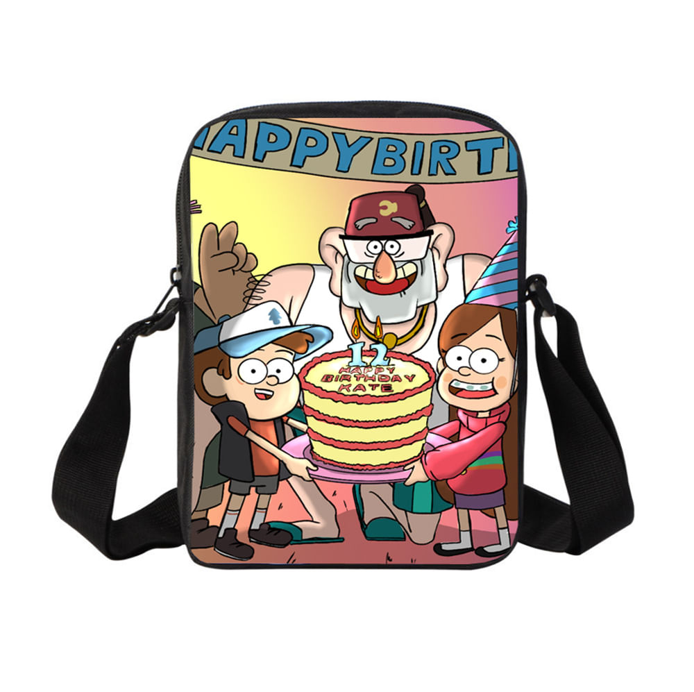 Bolsa De Mensageiro Gravity Falls Mabel Pines Anime Canvas Shou