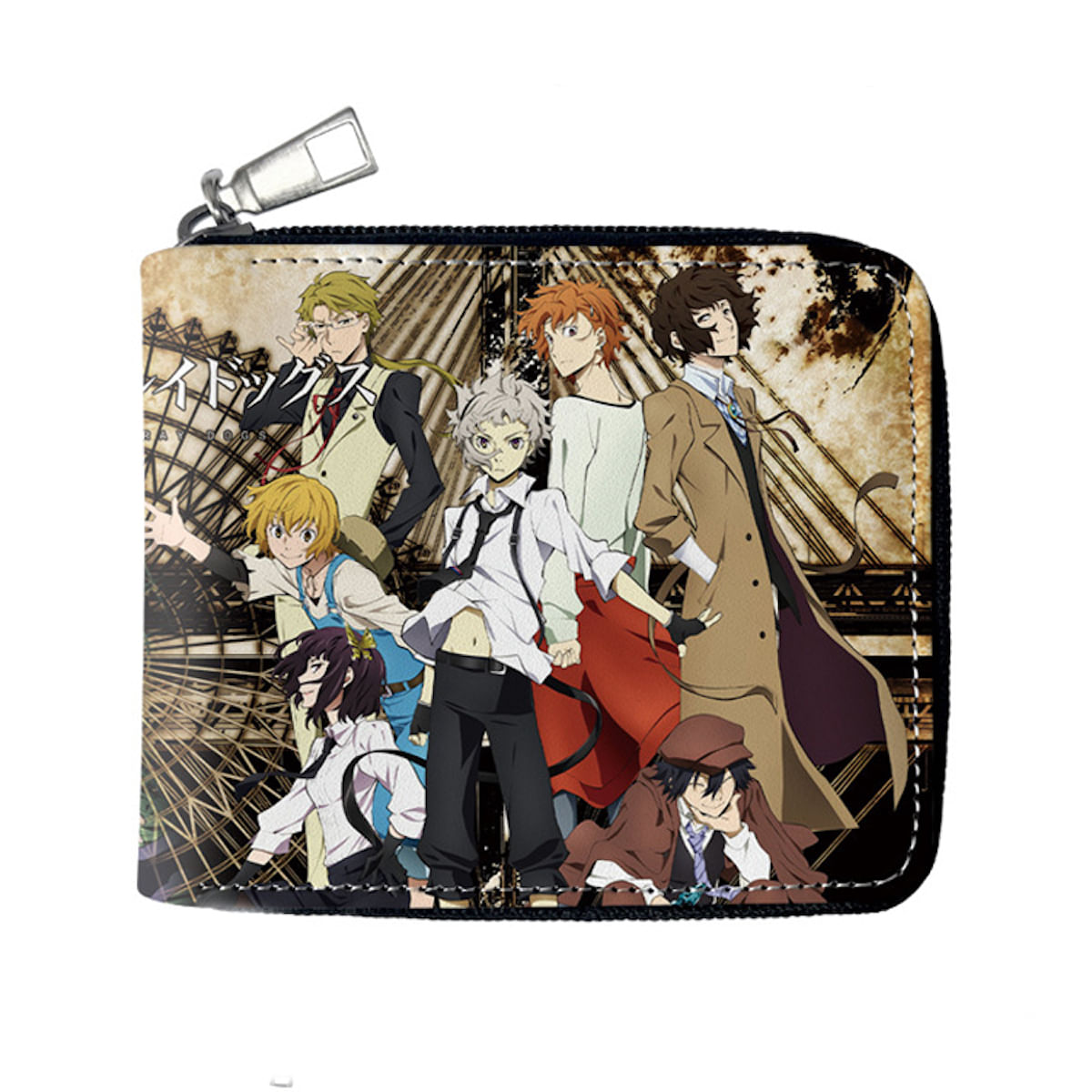 Carteira Anime Bungos Stray Dogs Leather Bifold Para Crianças