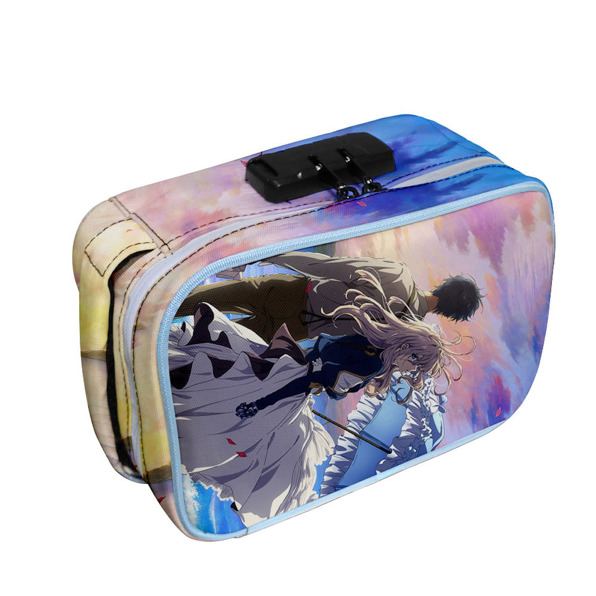 Bolsa De Lápis Violets Evergardens Big Capacity Oxford Waterproof