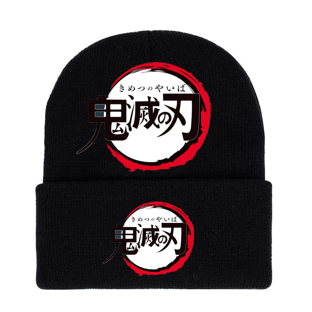 Chapéu De Malha Winter Beanie Slouch Hat Para Demon Slayers Anime