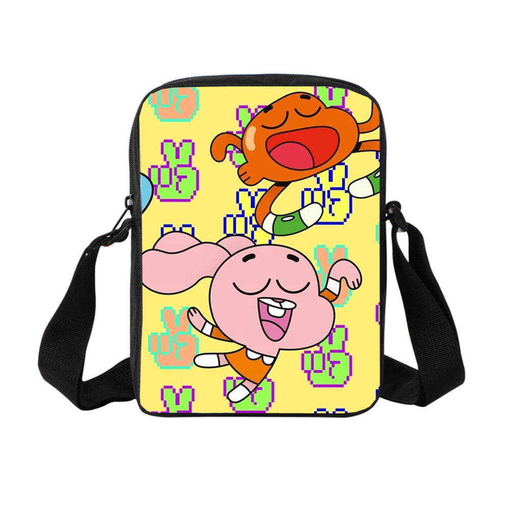Bolsa De Mensageiro Amazing Worlds Of Gumballs Anime Canvas Shou