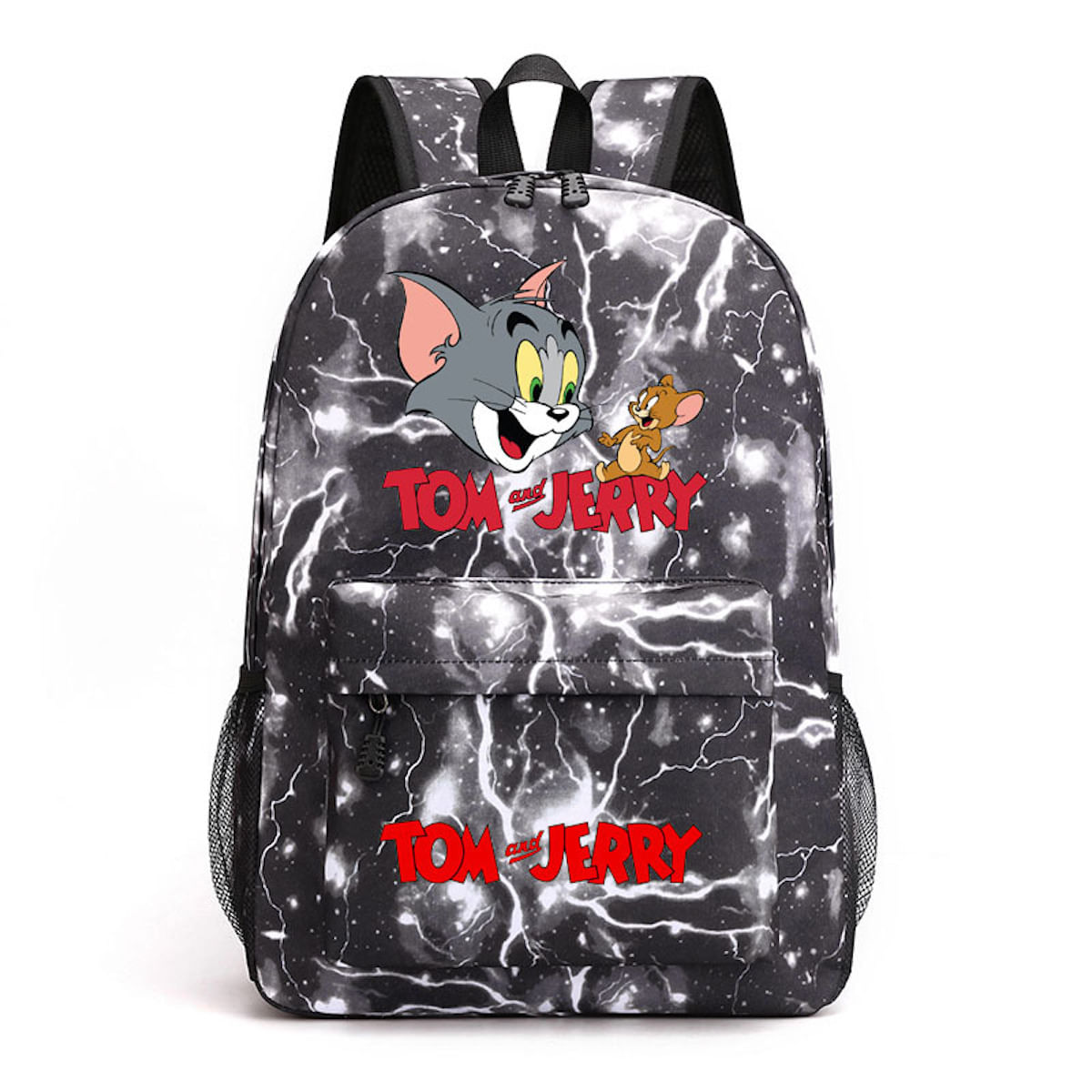 Mochila Escolar Tom And Jerry Cartoon Kids Oxford 29x14x40cm
