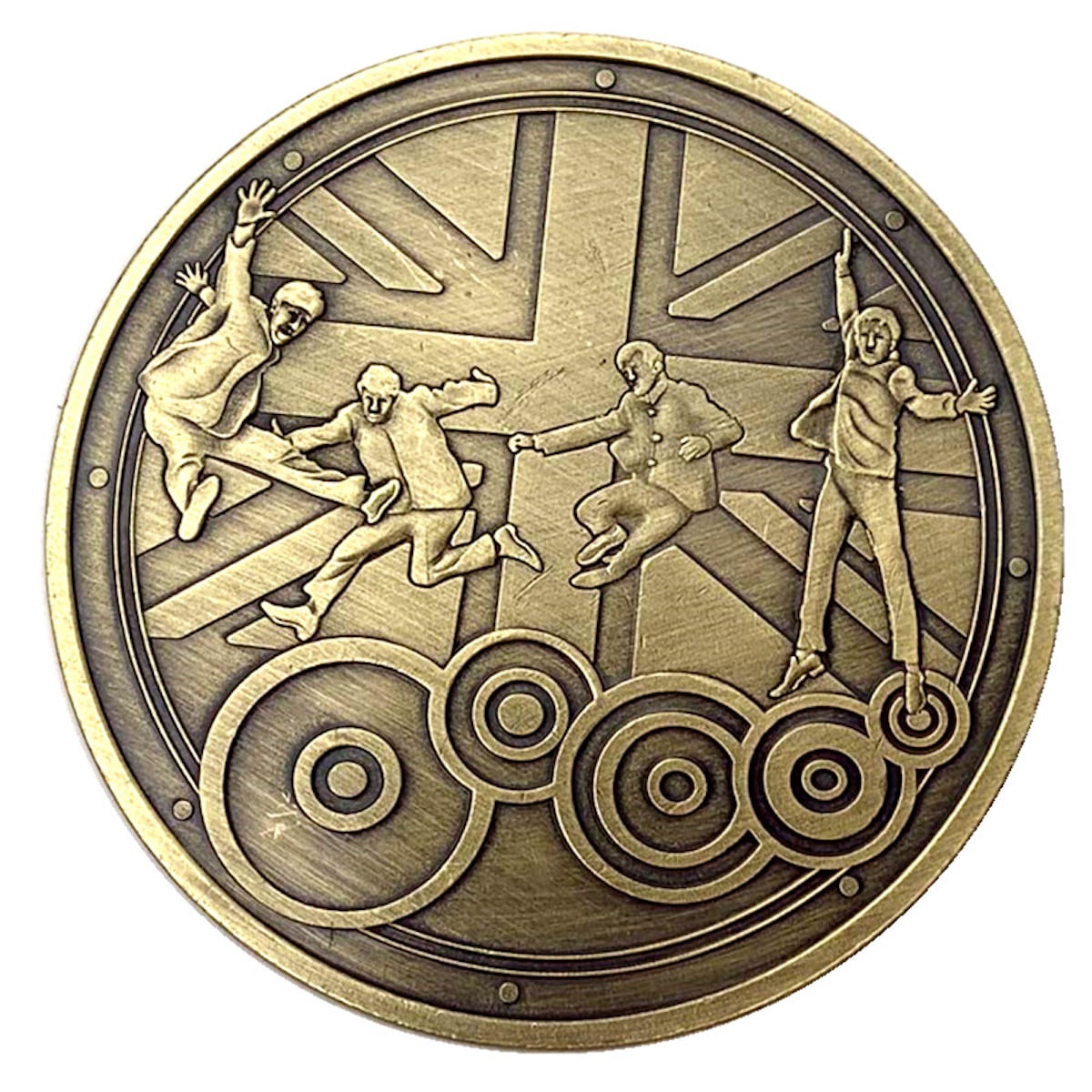 Coin Beatles Singer, Banda De Rock Britânica, Anime, 4 Cm, 30 G, Ferro