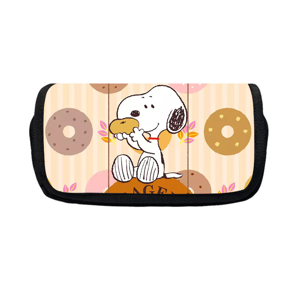 Bolsa De Lápis Snoopys Anime Pencil Box Poliéster Impermeável
