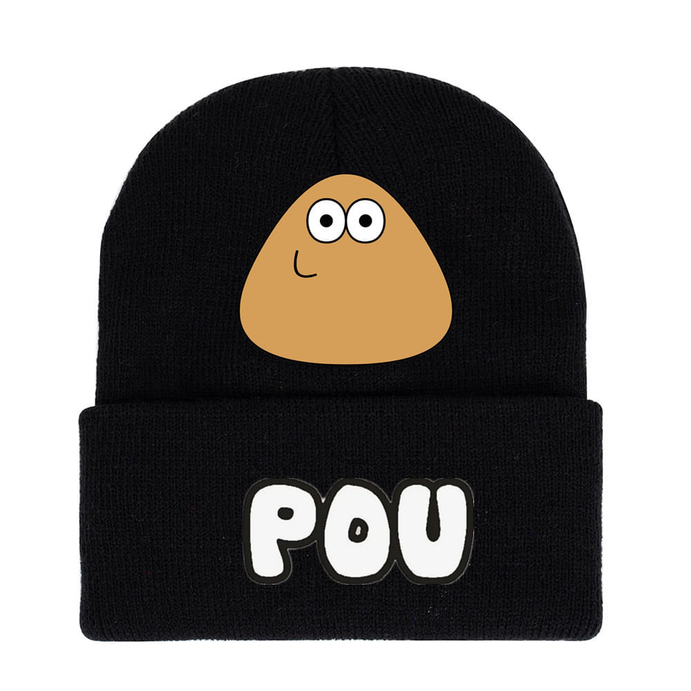 Chapéu De Malha Pous Anime Winter Beanie Slouch Hat 36-60cm