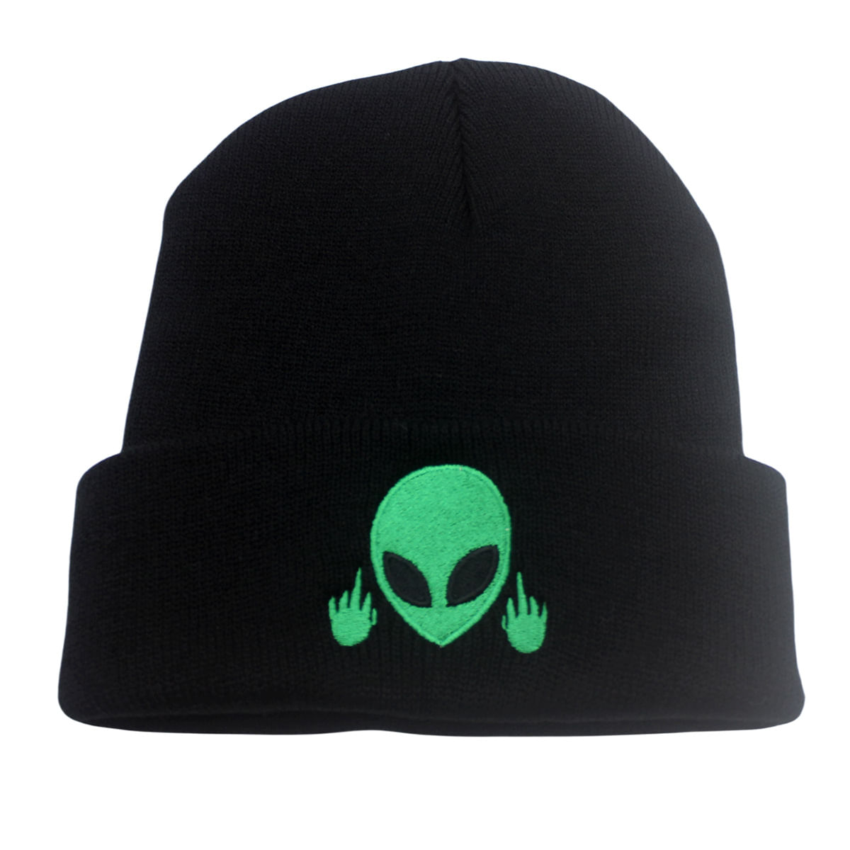 Chapéu De Malha Aliens Anime Winter Beanie Slouch Hat Unissex