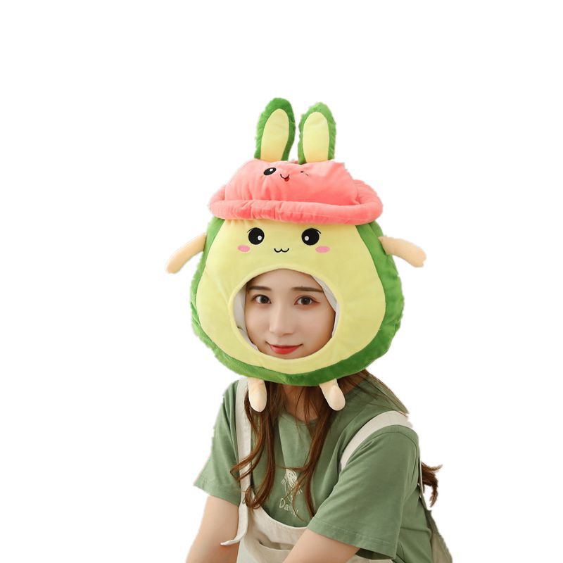 Chapéu De Fantasia Avocado Rabbit Para Festa De Cosplay Unissex Para Maiores De 16 Anos