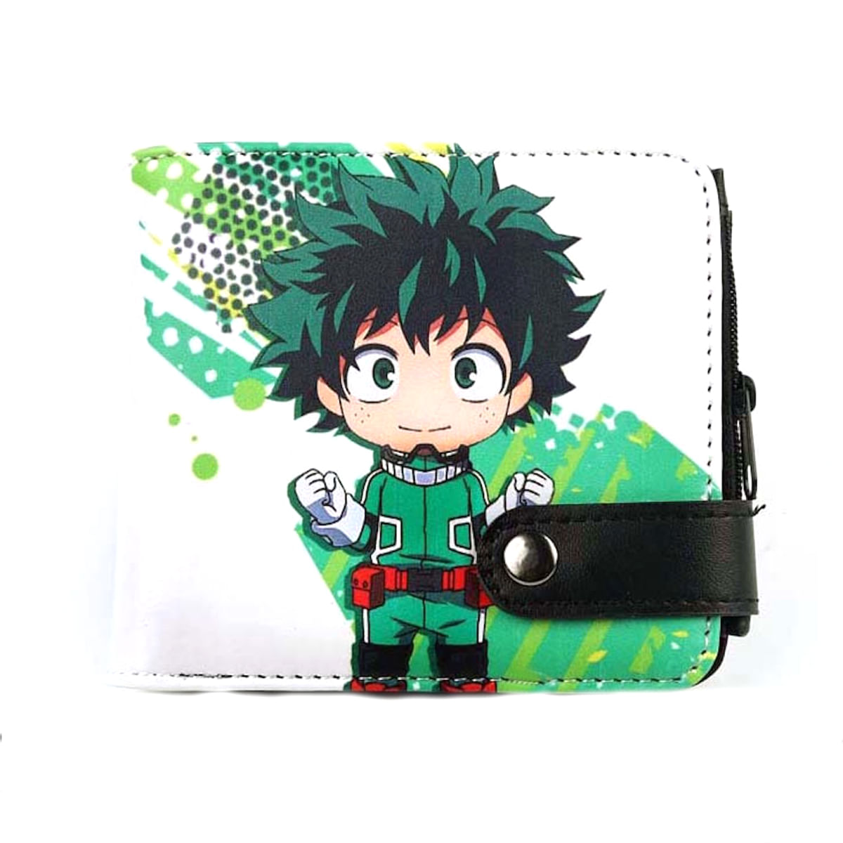 Carteira Anime My Heros Academias Bifold Leather Para Crianças