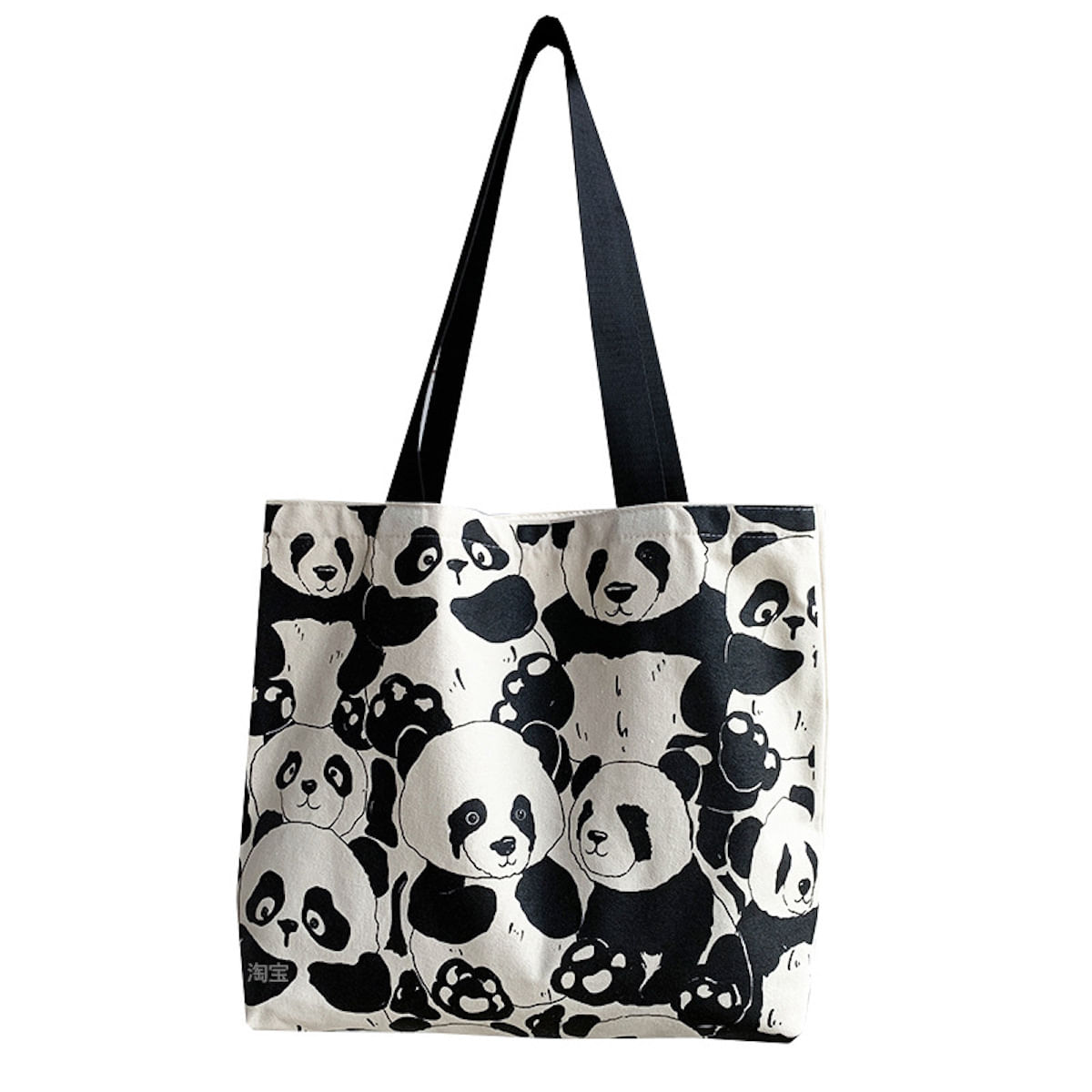 Sacola De Lona Cute Panda Anime Fans Gift 38x42cm