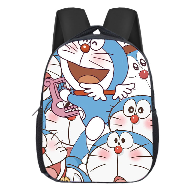 Mochila Escolar Doraemons Anime Saco Escolar 30x13x40cm Oxford
