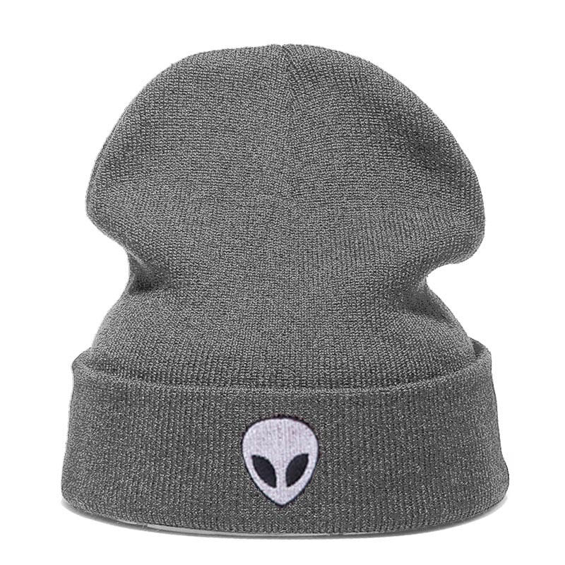 Chapéu De Malha Aliens Anime Winter Beanie Slouch Hat Unissex