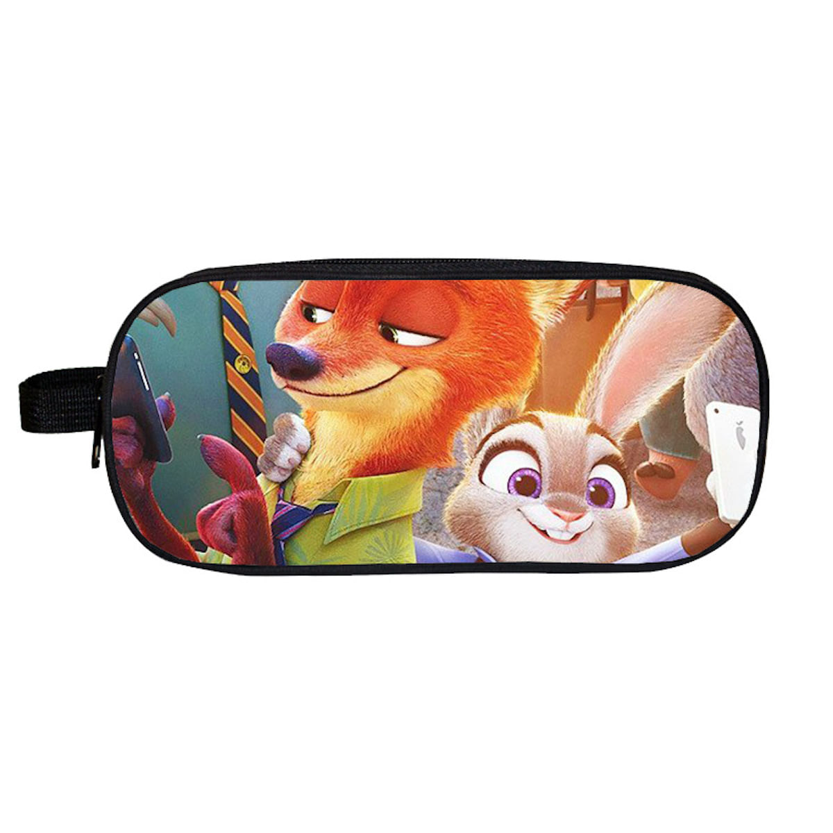 Bolsa De Lápis Zootopias Nicks Wildes Judys Hopps Poliéster