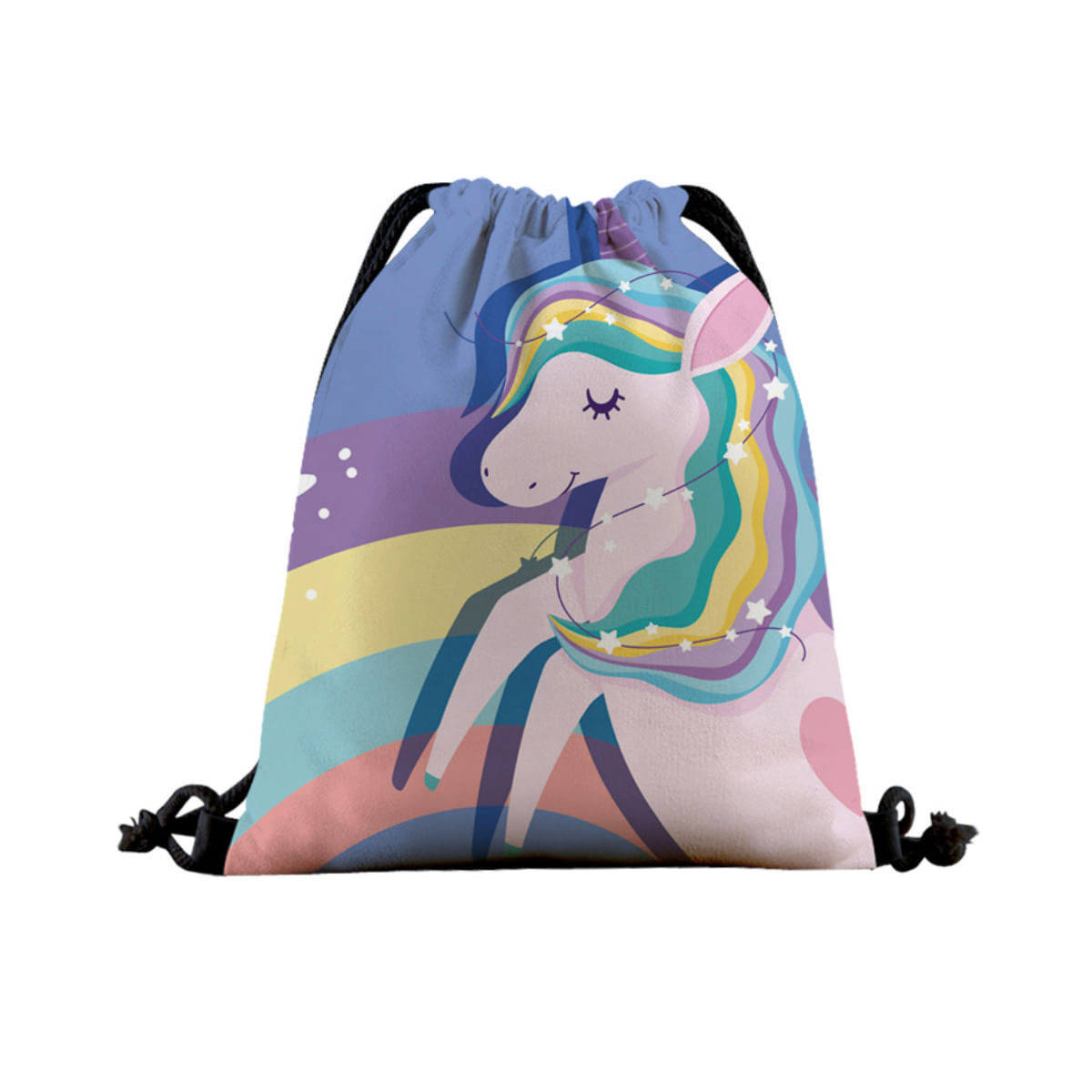 Bolsa Com Cordão Unicorns Anime String Swim Gym Bag 39x32cm