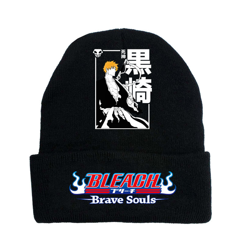 Chapéu De Malha Bleachs Anime Winter Beanie Slouch Hat 36-60 Cm