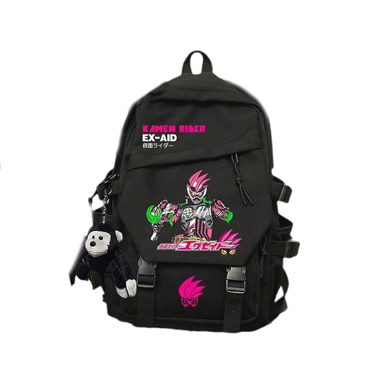 Mochila Escolar Kamens Riders Ex-aid Anime De Nylon 43cm