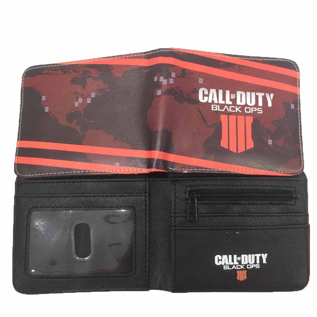 Caracteres De Anime Wallet Calls Dutys, Couro Pu Fino E Dobrável