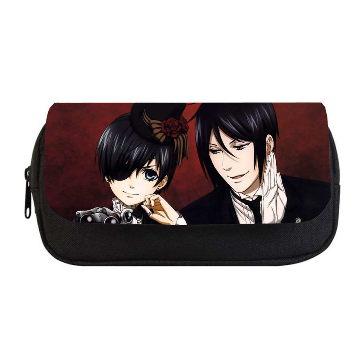 Caixa De Lápis Black Butlers Bolsa De Papelaria De Grande Capacidade