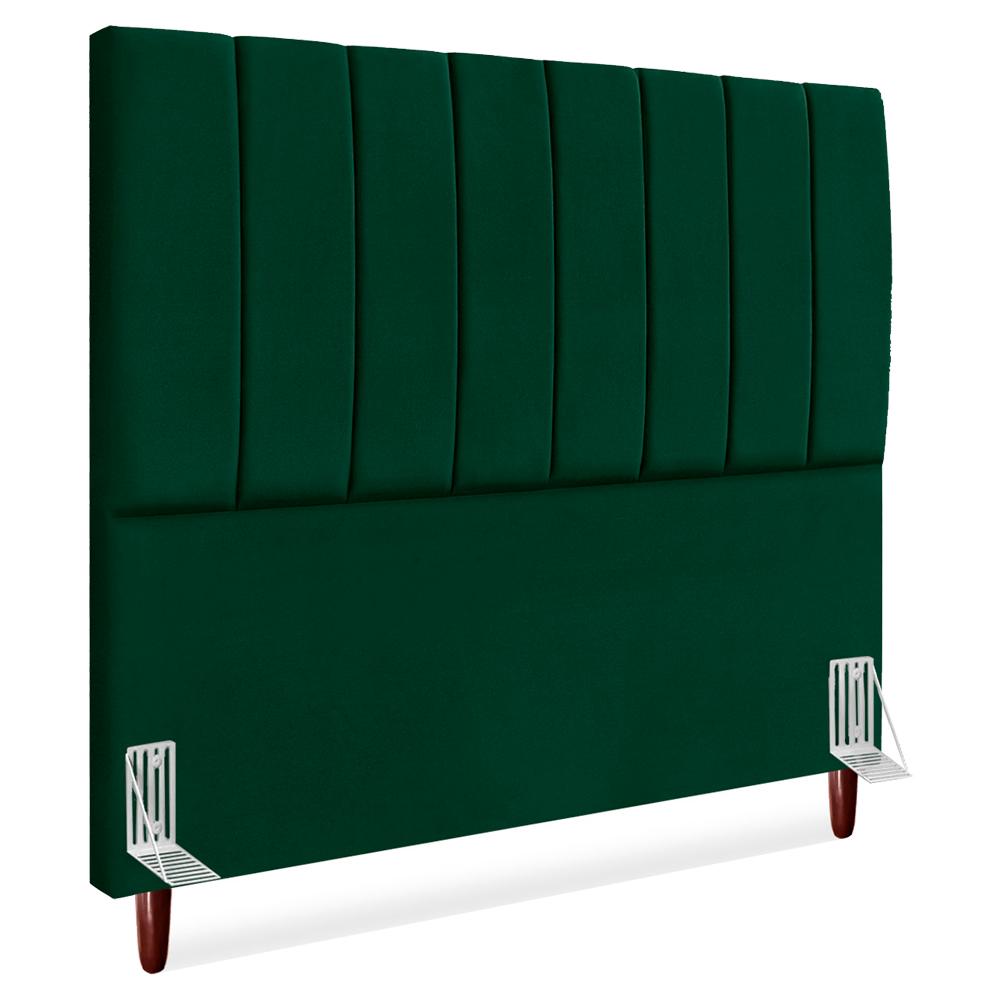 Cabeceira Casal 140 Cm Com Frame Carla Suede Verde Artte