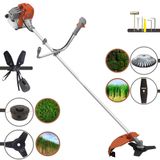 Roçadeira Máquina De Corta Grama À Gasolina Tekna Rl520acg2 2t 52cc 2hp Com Lâmina 2 Pontas + Lâmina 3 Pontas + Disco Escova De Aço + Carretel