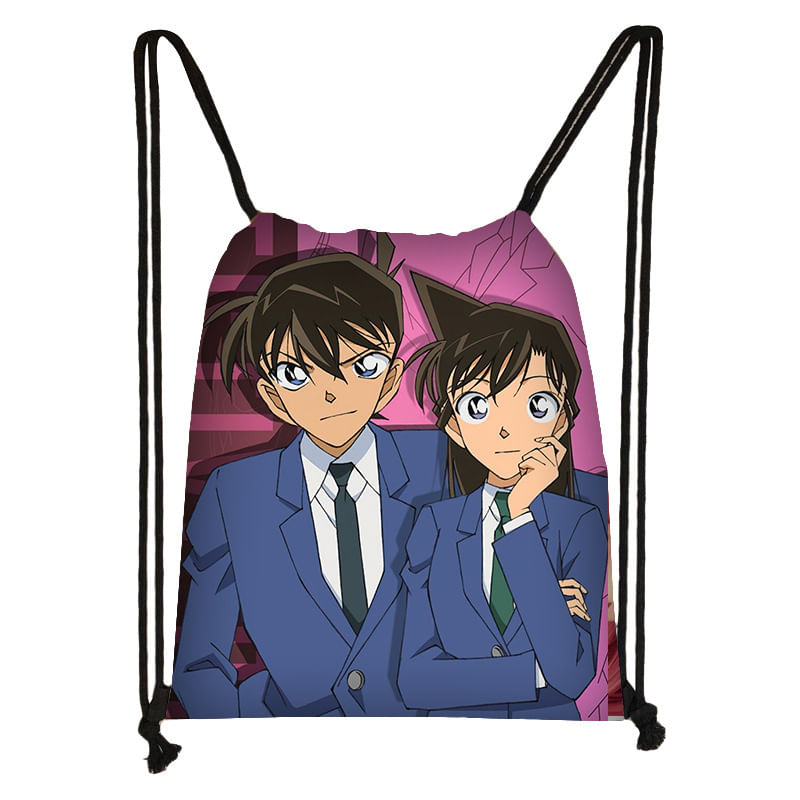 Bolsa Com Cordão Detectives Conans Anime String Swim Gym