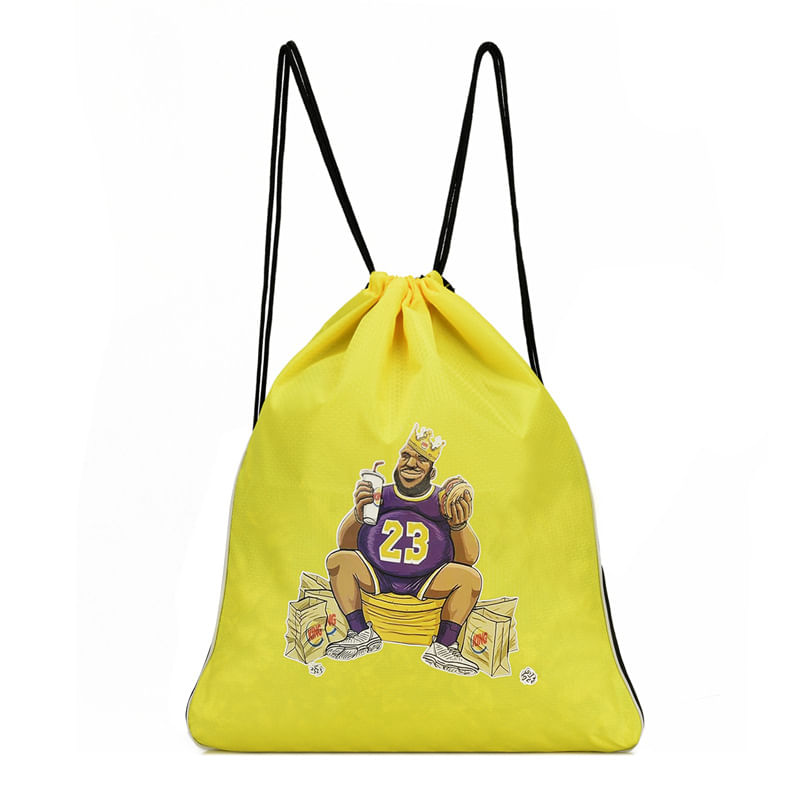 Bolsa Com Cordão James Anime String Swim Gym Bag Poliéster